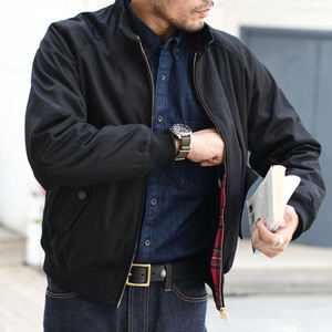 Veste en jean décontractée pour homme Sophia, hiver 2023, imperméable, col montant, boutons en corne, style safari, doublure en coton, pour l'extérieur - Product Image 3