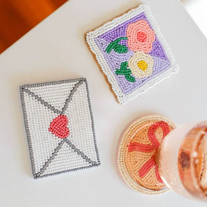 <b>Customized</b> Beaded <b>Key</b> Chains Trendy Indian Hand Embellished Charming Seed Beaded Bag <b>Key</b> Chains - Product Image 1