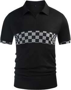 Polo de algodón 100% para hombre, camiseta de tela de Jersey de manga corta para primavera y verano con logotipo bordado, estampado de patrón de Bambú - Product Image 2