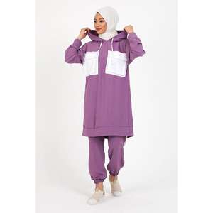 Ensemble décontracté mi-long Aerobin détaillé, tailles XL et 2XL, tissu à motifs décoratifs - Product Image 4