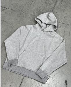 2025 Manufacturer Men Reverse Weave <b>Hoodie</b> Contrast Cotton Fleece Blank Pullover Stitch Custom Reversible <b>Hoodie</b> - Product Image 2