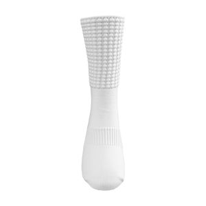 Chaussettes de cheville en nylon blanc pour adultes - Antibactériennes, écologiques, de haute qualité, tricotées avec logo pour le basketball, collection printemps - Product Image 3