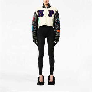 OEM Haute Qualité Chenille Broderie Hommes Collège Personnalisé Baseball Bomber Letterman Crop Applique Jersey Boxy Fit Hiver Stand - Product Image 2