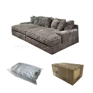 Canapé compressé dans des tons neutres modernes - Product Image 3