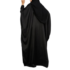 Abaya du Pakistan à dubaï, vente en gros, Kaftan ouvert, robe Abaya pour femme, noir teint, maxi, robes islamiques surdimensionnées - Product Image 3