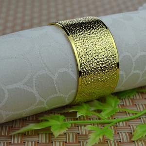Metal Gold Polished Tissue Napkin Ring Vintage Design Perfect for Weddings Resorts Elegant <b>Tableware</b> Accessory - Product Image 6