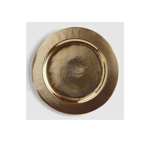 Placa de cargador de metal decorativa de nuevo diseño para casas de lujo, recepciones de bodas y centros de mesa para banquetes - Product Image 5