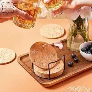 Posavasos de corcho redondo de diseño personalizado, Material de PC Natural sostenible, estilo clásico con logotipo personalizado de grosor de tamaño OEM - Product Image 5