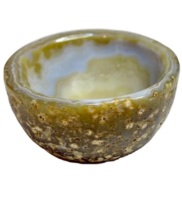 Gemstone Material Serpentine Bowl Produto, Stone Bowl Tipo Gemstone Crystal Bowl Para Decoração