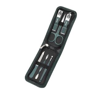 Offre Spéciale de haute qualité 6 pièces manucure pédicure ensemble Logo personnalisable en acier inoxydable coupe-ongles coupe-sourcils fermeture éclair pliante - Product Image 2