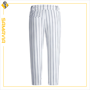 กางเกงกีฬาเบสบอลระบายอากาศได้ดีเยี่ยมของ Samavia ออกแบบได้ตามต้องการสไตล์เสื้อเจอร์ซี่ที่ทนทานเหมาะสำหรับทีม USA OEM - Product Image 2