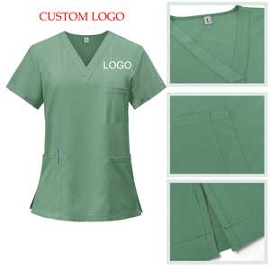 Conjuntos de Uniformes Médicos Modernos, Tela de Poliéster y Rayón, Uniformes de Enfermería para Hospital, Ropa Profesional - Product Image 5
