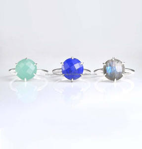 Latest Jewelry Design Quartz Gemstone Water Drop Bezel Setting Brass Ring IGI Certified Wedding & Birthday <b>Gift</b> Jewelry - Product Image 4