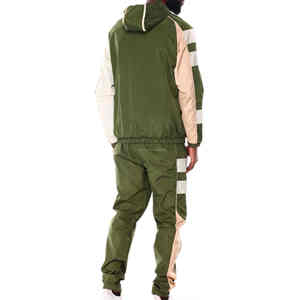 Logo personnalisé Survêtements pour hommes Coupe-vent en nylon pour l'extérieur Ensemble de survêtements coupe-vent en nylon et polyester léger et imperméable pour hommes - Product Image 2