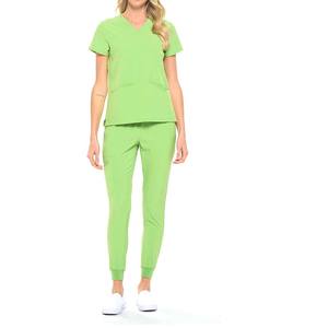 Uniformes de enfermera de tela tejida ecológica 2025, uniformes de hospital de verano de diseño único para personal médico - Product Image 5