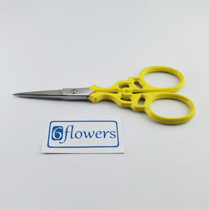 Fabricante de tijeras para bordar, tijeras de corte de tela para enhebrar, tijeras para manualidades con cuchillas rectas y afiladas para obras de arte - Product Image 3