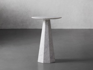 โต๊ะข้างหินอ่อนคุณภาพพรีเมี่ยมพร้อมดีไซน์ทันสมัยทำด้วยมือสไตล์หรูหราสำหรับการตกแต่งห้องรับประทานอาหารและห้องนั่งเล่น - Product Image 4