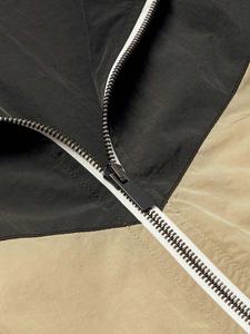 Vestes de course à pied en nylon à blocs de couleurs pour hommes, coupe-vent léger pour sports de plein air avec logo du fabricant pour hommes - Product Image 4