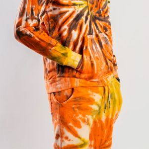 Women Casual <b>Tie</b>-Dye Sweatsuit Set - Cozy and Comfortable Loungewear Perfect <b>for</b> Everyday Wear and Lounging Indoors - Product Image 6