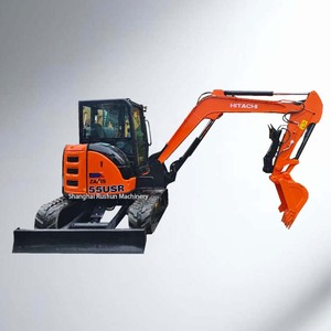 Buona prestazione a basso prezzo marca popolare giappone Made macchine edili di seconda mano Hitachi ZX55 idraulico cingolato escavatore - Product Image 1