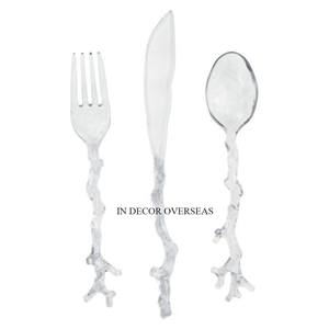 Couverts en métal de qualité supérieure en plaqué or de haute qualité, ensembles de couverts à prix compétitif, design d'art rustique vintage - Product Image 6