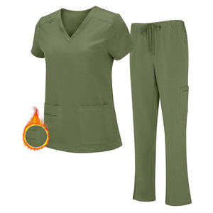 Ensembles de gommages médicaux unisexe à logo personnalisé Uniformes hospitaliers respirants pour les infirmières Salon de beauté/dentaire Costumes de gommage OEM pour - Product Image 1
