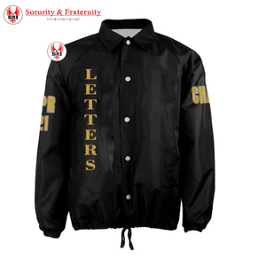 Chaqueta Deportiva Personalizada al por Mayor para Hombre, Chaqueta Casual de Alta Calidad con Logotipo de Alpha Phi, Cierre de Cremallera, Colores Sólidos de Primavera - Product Image 4