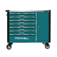 Chariot à outils mobile à 7 tiroirs en acier pour réparation automobile, armoire à outils roulante en acier, coffre à outils en acier inoxydable