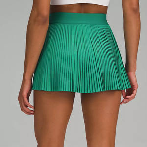 Classic Regular Waist Custom Logo Flared Two Stripe Solid <b>Mini</b> Breathable Ladies Golf <b>Skirts</b> Women <b>Pleated</b> Tennis <b>Skirt</b> - Product Image 3