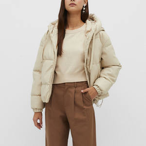 แจ็กเก็ตหนังบุกันหนาวแบบพองสำหรับผู้หญิงเสื้อแจ็คเก็ตบุนวมสำหรับใส่ได้ทั้งผู้ชายและผู้หญิงโลโก้ได้ตามต้องการ - Product Image 4