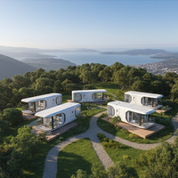 Pod écologique moderne pour capsule préfabriquée pour maison et centre de villégiature