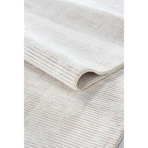 Alfombra Moderna Beige Zett ZE008 de Netline Home Depot, 60% Viscosa y 40% Acrílico, Antideslizante, Fácil de Limpiar, Duradera - Product Image 2