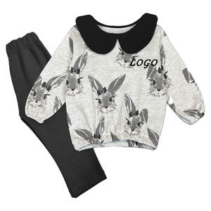 Personalizable a prueba de viento algodón niños sudadera Jogger conjuntos último estilo Casual tamaño perfecto sudadera Jogger chándal - Product Image 3