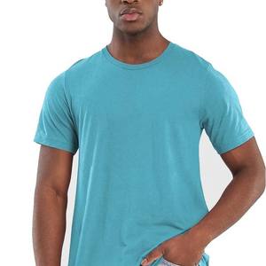 OEM Conception de logo personnalisé 100% coton Hommes T-shirts Regular Fit Mid Weight O-cou à manches courtes Plus Size bonne qualité - Product Image 3