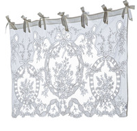 Broderie Blanc Lin Court Rideau Meilleure Qualité Maison Hôtel Resort Quang Thanh Broderie Blanc Fleur Conception