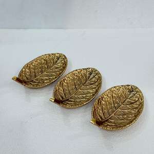 Juego de 3 Tazones de Frutos Secos de Aluminio Hechos a Mano con Diseño Moderno y Ligero para Uso en Hoteles y Restaurantes - Product Image 3