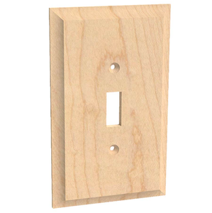 Placas de interruptores eléctricos de madera maciza (madera noble de lujo) - Product Image 5