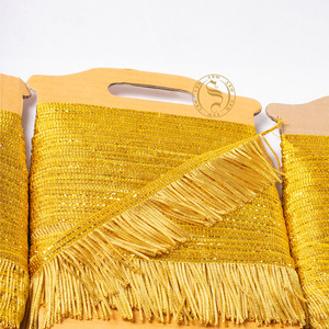 Frange de drapeau d'or jaune, frange de drapeau de mode - Product Image 1