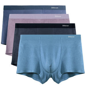 Vente flash : Sous-vêtements pour hommes en coton extensible sans couture, boxers décontractés, shorts, livraison DDP - Product Image 4
