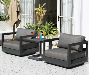 Set di <span class=keywords><strong>Mobili</strong></span> da Giardino in Alluminio <span class=keywords><strong>per</strong></span> Veranda, Salotto Esterno, Patio, Terrazza, Balcone e Cortile - Product Image 5