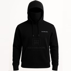 Sweats à capuche 100% coton Slim Fit de conception personnalisée en gros avec couverture de visage intégrée | Sweats à capuche respirants haut GSM Streetwear - Product Image 1