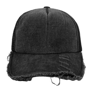 OEM CUSTOM SUMMER HIGH QUALITY UNISEX PLAIN COLOR WASH COTTON 6 PANEL MESH <b>SUNSCREEN</b> HAT TRUCKER HATS - Product Image 5