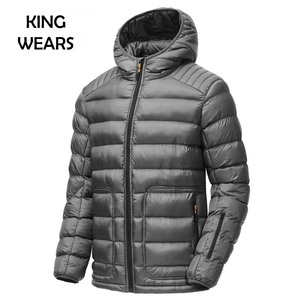 Veste matelassée à capuche en coton de haute qualité, sur mesure, grande taille, fermeture éclair, pour hommes, arrivée hivernale, manteaux en duvet, service OEM - Product Image 4