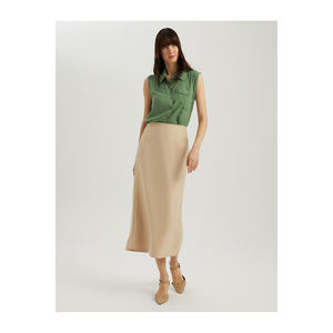 กระโปรงผ้าวิสโคสผสมทรงยาวสำหรับผู้หญิง BGN - Product Image 1