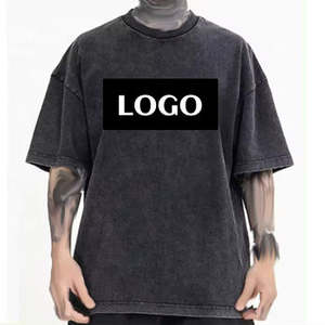 Camiseta Vintage Lavada de Estilo Nuevo, Camiseta Lisa de Algodón Vintage, Camisetas Extra Grandes Personalizadas, Camiseta Vintage Holgada de 260 g - Product Image 1