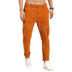 Pantalones Cargo Casuales Ligeros de Lona para Hombre, Estilo Único, Cintura Media, Hechos a Medida con Logotipo Personalizado y 100% Algodón - Product Image 1