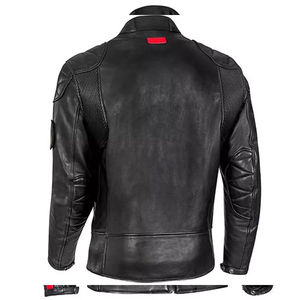 Chaqueta de Motociclista de Cuero para Hombre, a la Moda, Estilo Racing, Cortavientos, Invierno, Nuevo Estilo - Product Image 3