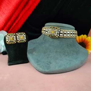 Ensemble ras de cou victorien en zircon et pierres de moissanite Glamour contemporain Look luxueux et unique idéal pour les réceptions, les festivals - Product Image 4