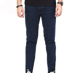 กางเกงลำลองเอวกลางสำหรับผู้ชายกางเกงยีนส์ธุรกิจสำหรับผู้ชายกางเกงยีนส์ทางการสำหรับผู้ชายปกติระบายอากาศ - Product Image 2