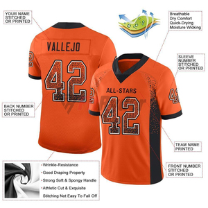 T-shirt de sublimation d'impression numérique pour hommes de haute qualité et uniformes de maillot de football américain vente en gros OEM de mode de meilleur style - Product Image 5